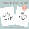 Plantillas de Llaveros del Mar para Tricotin (pdf descargable)