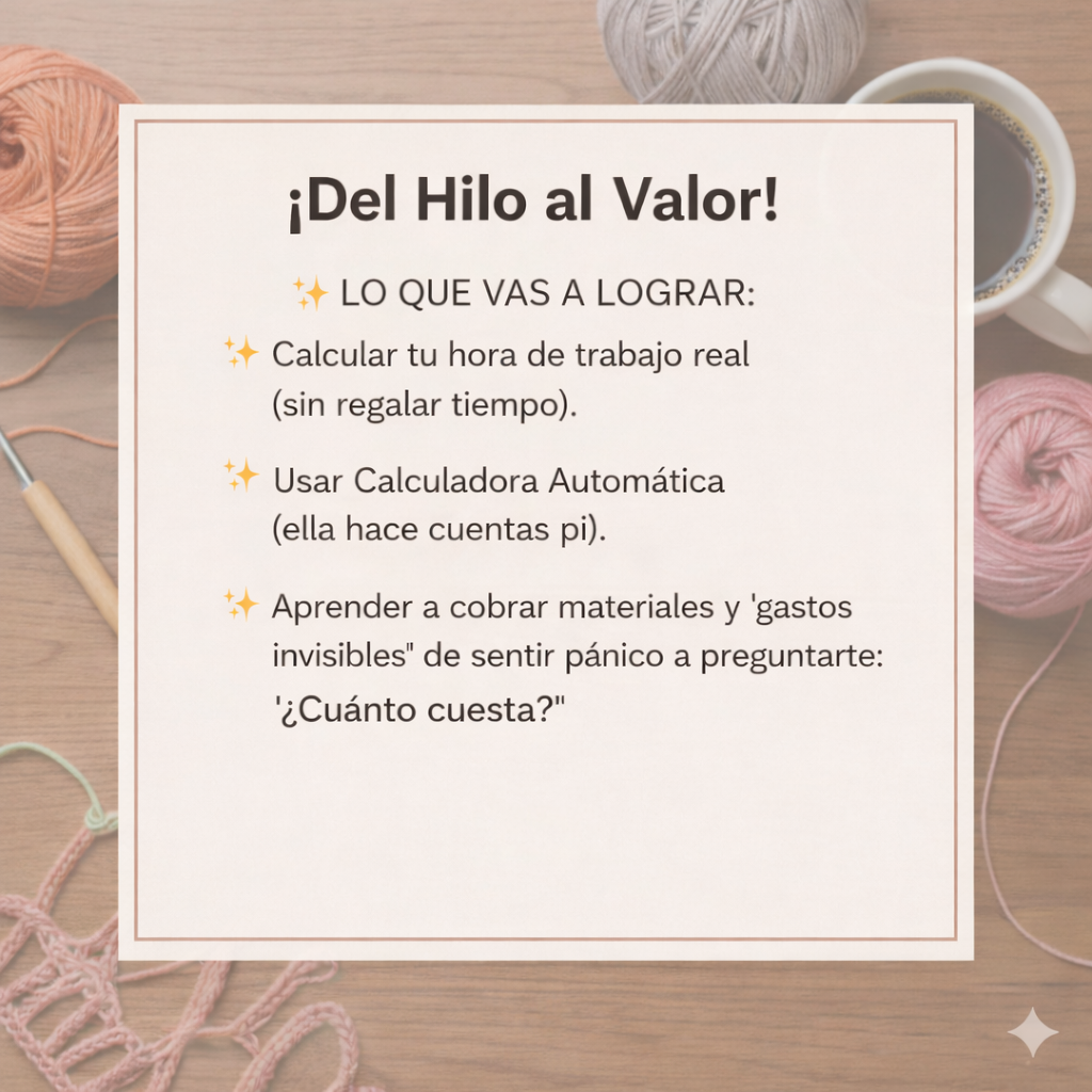 Ebook "Del Hilo al Valor" + Calculadora Automática de Precios