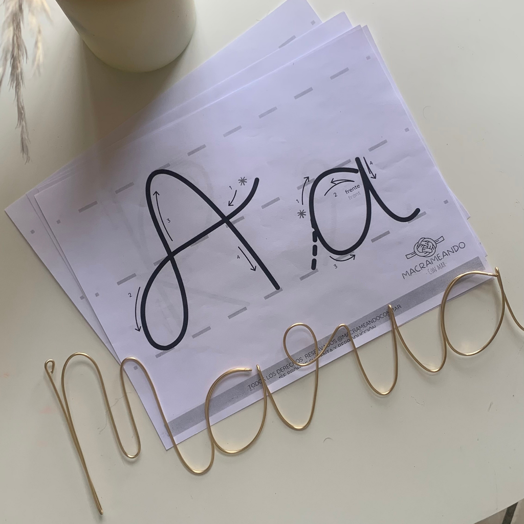 Plantillas de Letras para tricotin (pdf descargable)