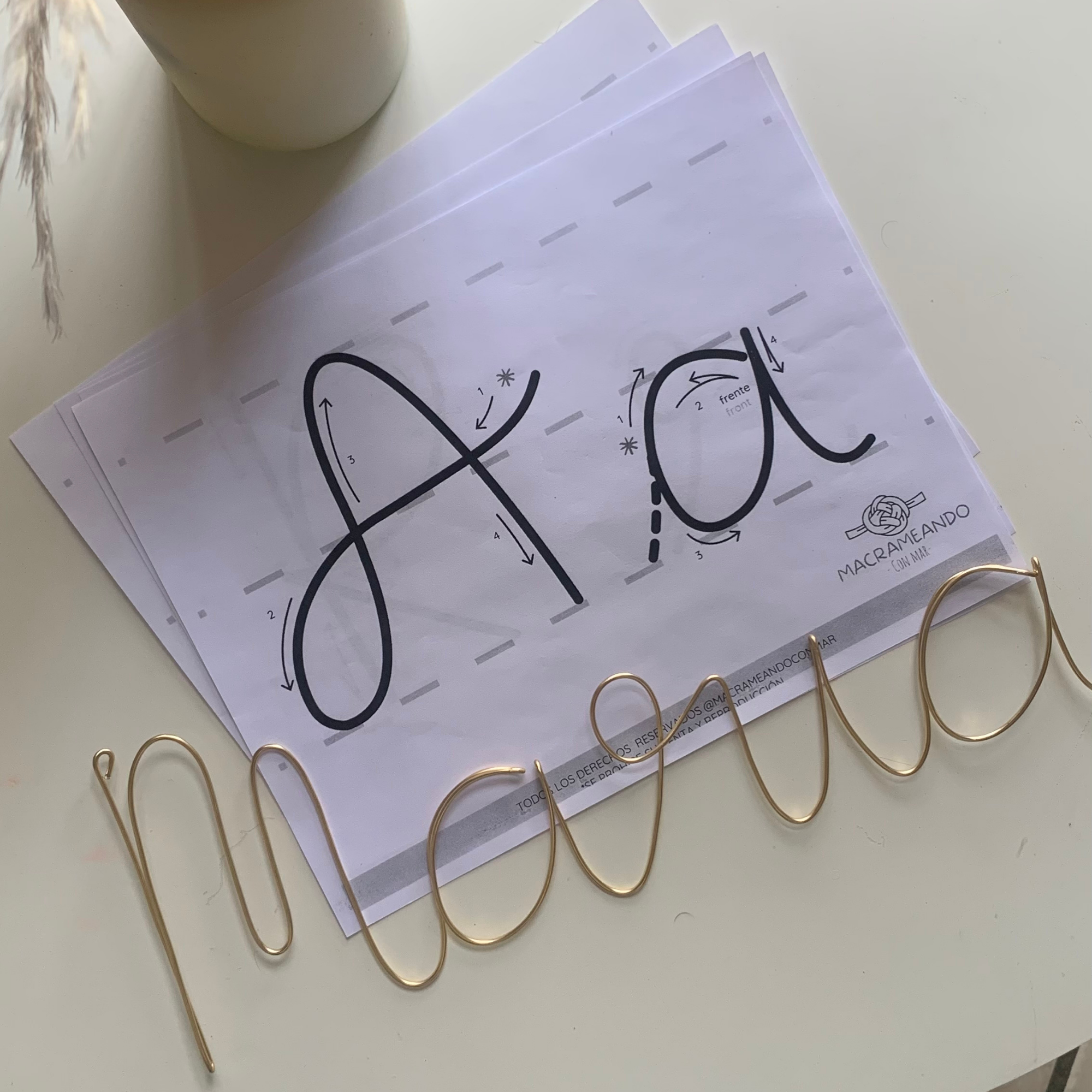 Plantillas de Letras para tricotin (pdf descargable)