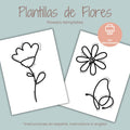 Plantillas de flores para tricotin (pdf descargable)